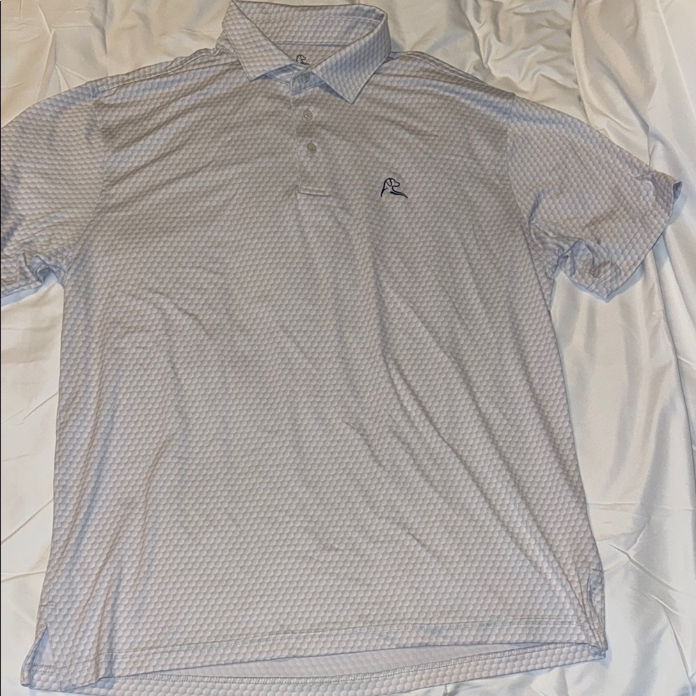 Rhoback Subtle Patterned Polo Shirt